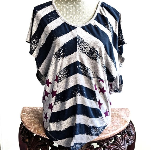 FRENCH CONNECTION Stars and Stripes Top - Picture 2 of 9